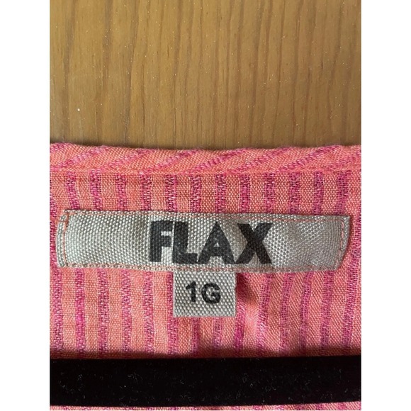 FLAX Linen Tunic Top 1G Lagenlook Oversized Organic Pink Relaxed Boho Minimalist - Picture 7 of 11